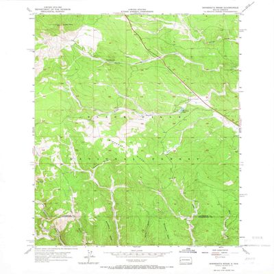 YellowMaps Minnesota Ridge SD topo map, 1:24000 Scale, 7.5 X 7.5 Minute, Historical, 1956, Updated 1966, 27 x 22 in - Tyvek