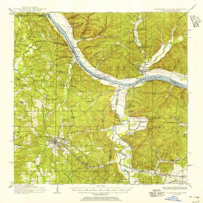 YellowMaps Iuka MS topo map, 1:62500 Scale, 15 X 15 Minute, Historical, 1911, Updated 1956, 20.7 x 16.9 in - Tyvek
