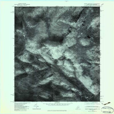YellowMaps Rump Mountain ME topo map, 1:24000 Scale, 7.5 X 7.5 Minute, Historical, 1976, Updated 1983, 27.4 x 21.5 in - Polypropylene