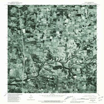 YellowMaps Ozark MO topo map, 1:24000 Scale, 7.5 X 7.5 Minute, Historical, 1979, Updated 1981, 26.9 x 21.3 in - Tyvek