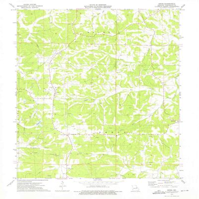 YellowMaps Swiss MO topo map, 1:24000 Scale, 7.5 X 7.5 Minute, Historical, 1973, Updated 1975, 26.9 x 22 in - Tyvek