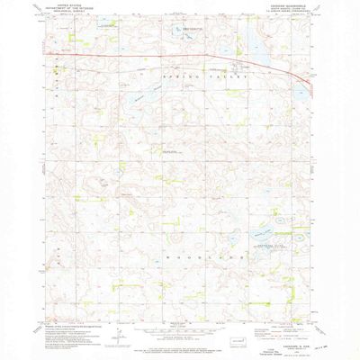 YellowMaps Crocker SD topo map, 1:24000 Scale, 7.5 X 7.5 Minute, Historical, 1973, Updated 1976, 26.7 x 22 in - Polypropylene