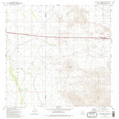 YellowMaps Antelope Peak AZ topo map, 1:24000 Scale, 7.5 X 7.5 Minute, Historical, 1981, Updated 1981, 26.9 x 22 in - Polypropylene