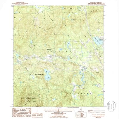 YellowMaps Andover NH topo map, 1:24000 Scale, 7.5 X 7.5 Minute, Historical, 1987, Updated 1987, 26.8 x 22 in - Tyvek