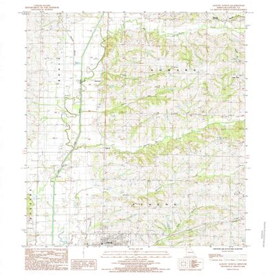 YellowMaps Albany North MO topo map, 1:24000 Scale, 7.5 X 7.5 Minute, Historical, 1984, Updated 1985, 26.9 x 22 in - Tyvek