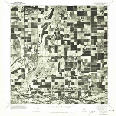 YellowMaps Tolleson AZ topo map, 1:24000 Scale, 7.5 X 7.5 Minute, Historical, 1971, Updated 1972, 26.9 x 22.9 in - Polypropylene