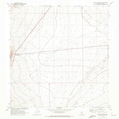 YellowMaps Warm Springs NV topo map, 1:24000 Scale, 7.5 X 7.5 Minute, Historical, 1968, Updated 1973, 26.9 x 22 in - Tyvek