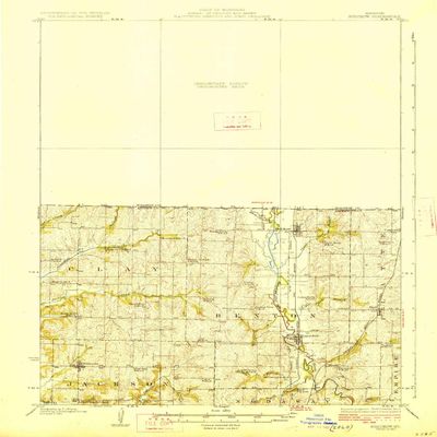 Bolckow MO topo map, 1:62500 Scale, 15 X 15 Minute, Historical, 1927, 19.9 x 16.3 in - Tyvek