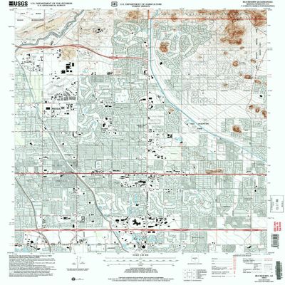 YellowMaps Buckhorn AZ topo map, 1:24000 Scale, 7.5 X 7.5 Minute, Historical, 2004, Updated 2007, 26.7 x 21.6 in - Polypropylene