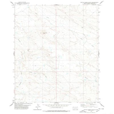 YellowMaps Battle Creek Butte SD topo map, 1:24000 Scale, 7.5 X 7.5 Minute, Historical, 1978, Updated 1978, 26.8 x 22 in - Polypropylene