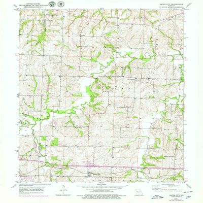 YellowMaps Bates City MO topo map, 1:24000 Scale, 7.5 X 7.5 Minute, Historical, 1950, Updated 1979, 26.8 x 21.9 in - Tyvek