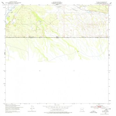 YellowMaps Stark AZ topo map, 1:24000 Scale, 7.5 X 7.5 Minute, Historical, 1952, Updated 1978, 26.8 x 22 in - Polypropylene