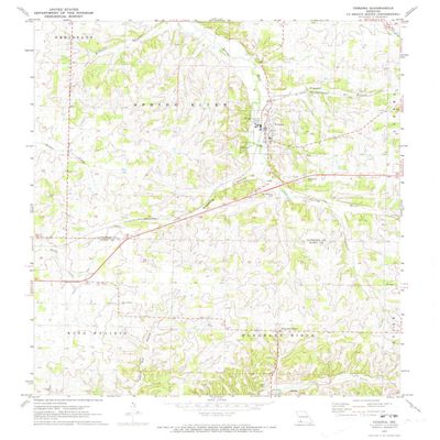 YellowMaps Verona MO topo map, 1:24000 Scale, 7.5 X 7.5 Minute, Historical, 1972, Updated 1973, 26.8 x 22 in - Polypropylene