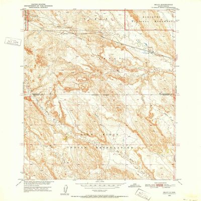 YellowMaps Imlay SD topo map, 1:24000 Scale, 7.5 X 7.5 Minute, Historical, 1950, Updated 1952, 27 x 21.9 in - Polypropylene