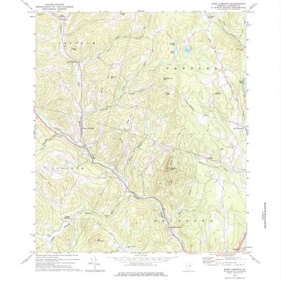 YellowMaps East Corinth VT topo map, 1:24000 Scale, 7.5 X 7.5 Minute, Historical, 1973, Updated 1975, 26.7 x 22 in - Polypropylene