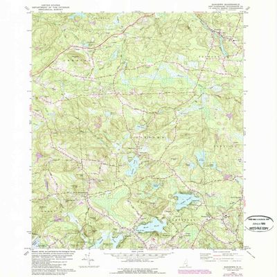 YellowMaps Sandown NH topo map, 1:24000 Scale, 7.5 X 7.5 Minute, Historical, 1981, Updated 1989, 26.8 x 22 in - Tyvek