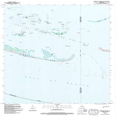 YellowMaps Timbalier Island LA topo map, 1:24000 Scale, 7.5 X 7.5 Minute, Historical, 1994, Updated 1994, 26.9 x 22 in - Polypropylene