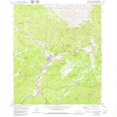 YellowMaps Hill City SD topo map, 1:24000 Scale, 7.5 X 7.5 Minute, Historical, 1954, Updated 1979, 26.8 x 22.1 in - Polypropylene