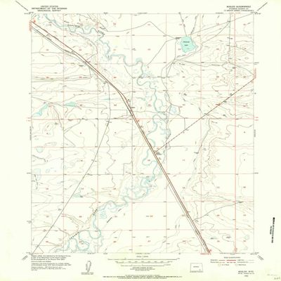 YellowMaps Bosler WY topo map, 1:24000 Scale, 7.5 X 7.5 Minute, Historical, 1955, Updated 1956, 26.8 x 21.7 in - Polypropylene
