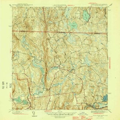 YellowMaps Royalston MA topo map, 1:31680 Scale, 7.5 X 7.5 Minute, Historical, 1946, 20.2 x 16 in - Tyvek