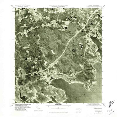 YellowMaps Marion MA topo map, 1:25000 Scale, 7.5 X 7.5 Minute, Historical, 1977, Updated 1981, 26.9 x 22 in - Polypropylene