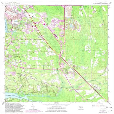 YellowMaps Bayard FL topo map, 1:24000 Scale, 7.5 X 7.5 Minute, Historical, 1964, Updated 1981, 26.9 x 21.9 in - Polypropylene