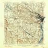 YellowMaps Albany NY topo map, 1:62500 Scale, 15 X 15 Minute, Historical, 1927, Updated 1947, 20.9 x 16.1 in - Tyvek view 1