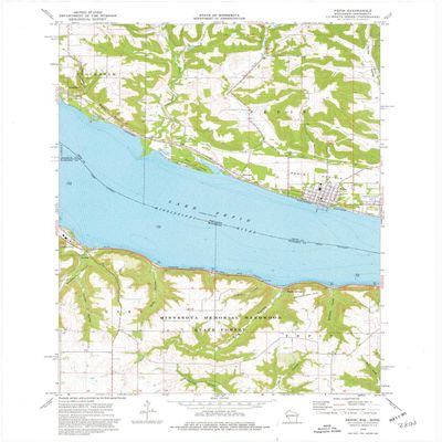 YellowMaps Pepin WI topo map, 1:24000 Scale, 7.5 X 7.5 Minute, Historical, 1974, Updated 1976, 27.28 x 22.49 in - Polypropylene