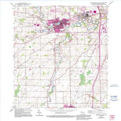 YellowMaps Sheboygan Falls WI topo map, 1:24000 Scale, 7.5 X 7.5 Minute, Historical, 1954, Updated 1995, 27.22 x 21.65 in - Tyvek
