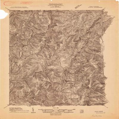 YellowMaps Pickens WV topo map, 1:48000 Scale, 15 X 15 Minute, Historical, 1913, 28.5 x 22.7 in - Polypropylene