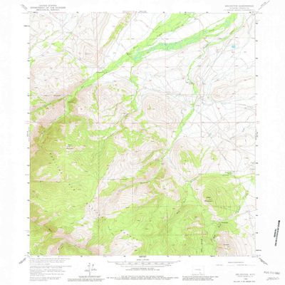 YellowMaps Arlington WY topo map, 1:24000 Scale, 7.5 X 7.5 Minute, Historical, 1958, Updated 1980, 26.8 x 21.7 in - Polypropylene
