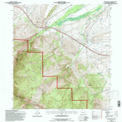 YellowMaps Arlington WY topo map, 1:24000 Scale, 7.5 X 7.5 Minute, Historical, 1992, Updated 1996, 26.7 x 21.7 in - Tyvek