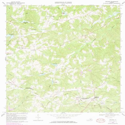YellowMaps Abilene VA topo map, 1:24000 Scale, 7.5 X 7.5 Minute, Historical, 1968, Updated 1981, 26.65 x 19.99 in - Polypropylene