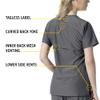 Carhartt womens Women's Multi-pocket V-neck Medical Scrubs Shirt, Pewter, 3X-Large US view 4