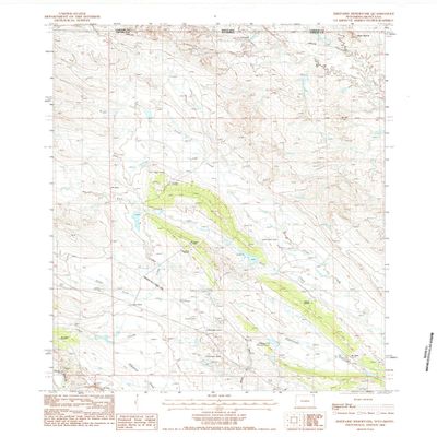 YellowMaps Shepard Reservoir WY topo map, 1:24000 Scale, 7.5 X 7.5 Minute, Historical, 1984, Updated 1984, 27.2 x 21.4 in - Tyvek