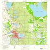 YellowMaps Lake Wales FL topo map, 1:24000 Scale, 7.5 X 7.5 Minute, Historical, 1952, Updated 1960, 26.8 x 22.9 in - Polypropylene view 1