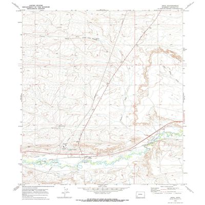 YellowMaps Opal WY topo map, 1:24000 Scale, 7.5 X 7.5 Minute, Historical, 1969, Updated 1972, 27 x 21.8 in - Polypropylene