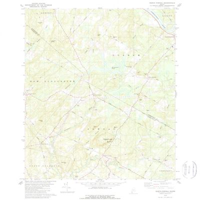 YellowMaps North Pownal ME topo map, 1:24000 Scale, 7.5 X 7.5 Minute, Historical, 1979, Updated 1979, 26.8 x 21.9 in - Tyvek