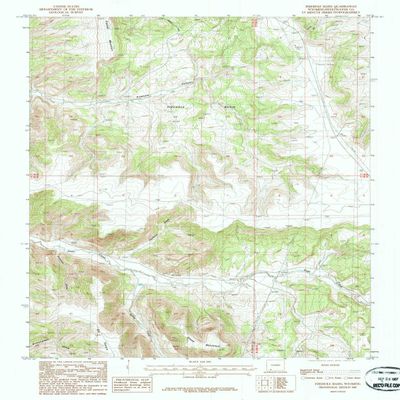 YellowMaps Firehole Basin WY topo map, 1:24000 Scale, 7.5 X 7.5 Minute, Historical, 1987, Updated 1987, 26.8 x 20.2 in - Polypropylene