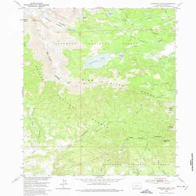 YellowMaps Christina Lake WY topo map, 1:24000 Scale, 7.5 X 7.5 Minute, Historical, 1953, Updated 1974, 26.8 x 21.8 in - Polypropylene