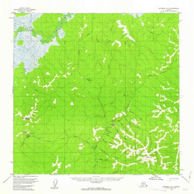 YellowMaps Iditarod A 5 AK topo map, 1:63360 Scale, 15 X 15 Minute, Historical, 1954, Updated 1962, 20.9 x 19 in - Tyvek