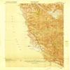 YellowMaps Point Sur CA topo map, 1:62500 Scale, 15 X 15 Minute, Historical, 1918, 22.3 x 17 in - Polypropylene view 1