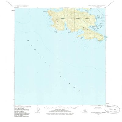 YellowMaps Dixon Entrance C 3 AK topo map, 1:63360 Scale, 15 X 15 Minute, Historical, 1948, Updated 1986, 21.8 x 18 in - Polypropylene