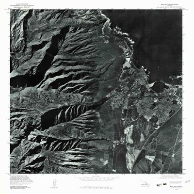 YellowMaps Wailuku HI topo map, 1:24000 Scale, 7.5 X 7.5 Minute, Historical, 1977, Updated 1981, 26.8 x 24 in - Tyvek