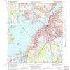 YellowMaps Fall River MA topo map, 1:24000 Scale, 7.5 X 7.5 Minute, Historical, 1967, Updated 1988, 26.8 x 22 in - Polypropylene view 1