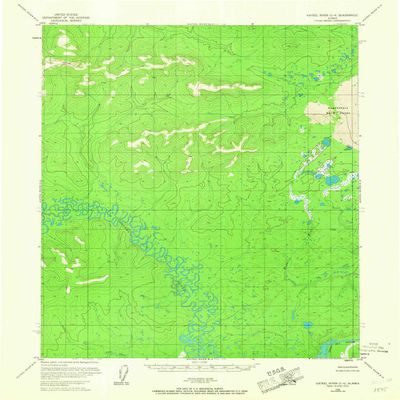 YellowMaps Kateel River C 4 AK topo map, 1:63360 Scale, 15 X 15 Minute, Historical, 1954, Updated 1967, 20.8 x 18.1 in - Polypropylene