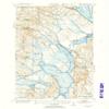 YellowMaps Square Lake ME topo map, 1:62500 Scale, 15 X 15 Minute, Historical, 1953, Updated 1955, 20.7 x 17 in - Polypropylene view 1