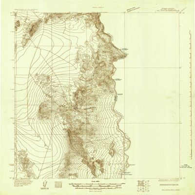 Nelson NV topo map, 1:96000 Scale, 30 X 30 Minute, Historical, 1926, 26.8 x 22 in - Polypropylene