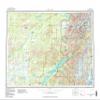 YellowMaps Lake Clark AK topo map, 1:250000 Scale, 1 X 3 Degree, Historical, 1958, Updated 1983, 24.2 x 30.7 in - Polypropylene view 1
