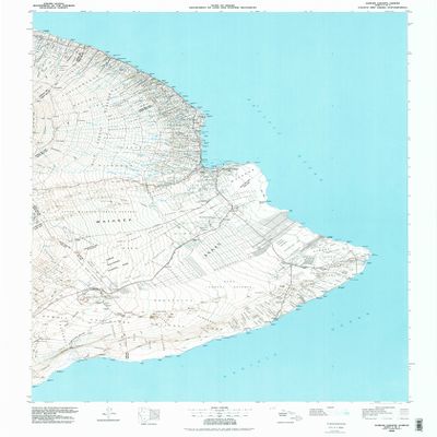 YellowMaps Hawaii County Sheet 2 HI topo map, 1:100000 Scale, 30 X 60 Minute, Historical, 1980, Updated 1985, 45.7 x 30.1 in - Polypropylene